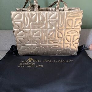 *NEW* Telfar Gold Moose Knuckle with dust bag. Tote bag